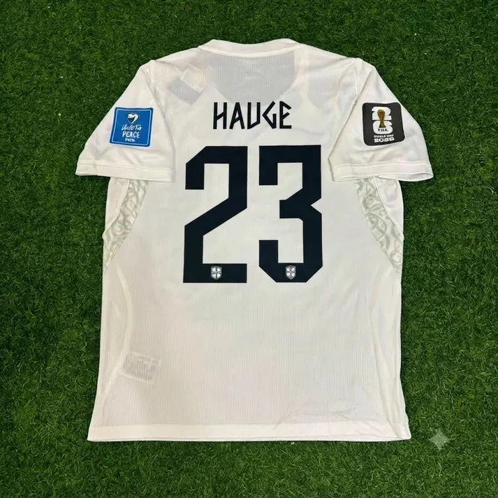 2026 WORLD CUP JENS PETTER HAUGE TEAM NORWAY WHITE JERSEY