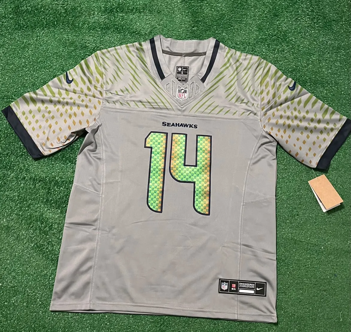 Seattle Seahawks Sam Donald gray jersey
