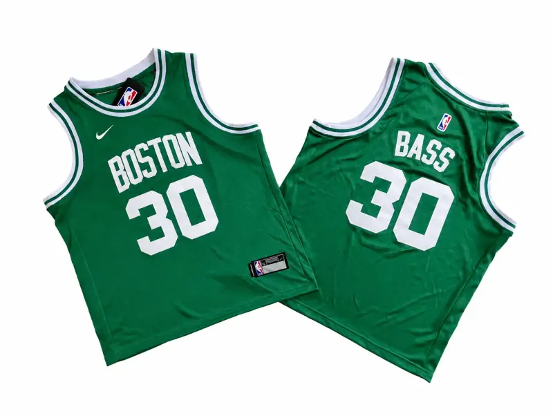 BOSTON CELTICS BRANDON BASS GREEN JERSEY