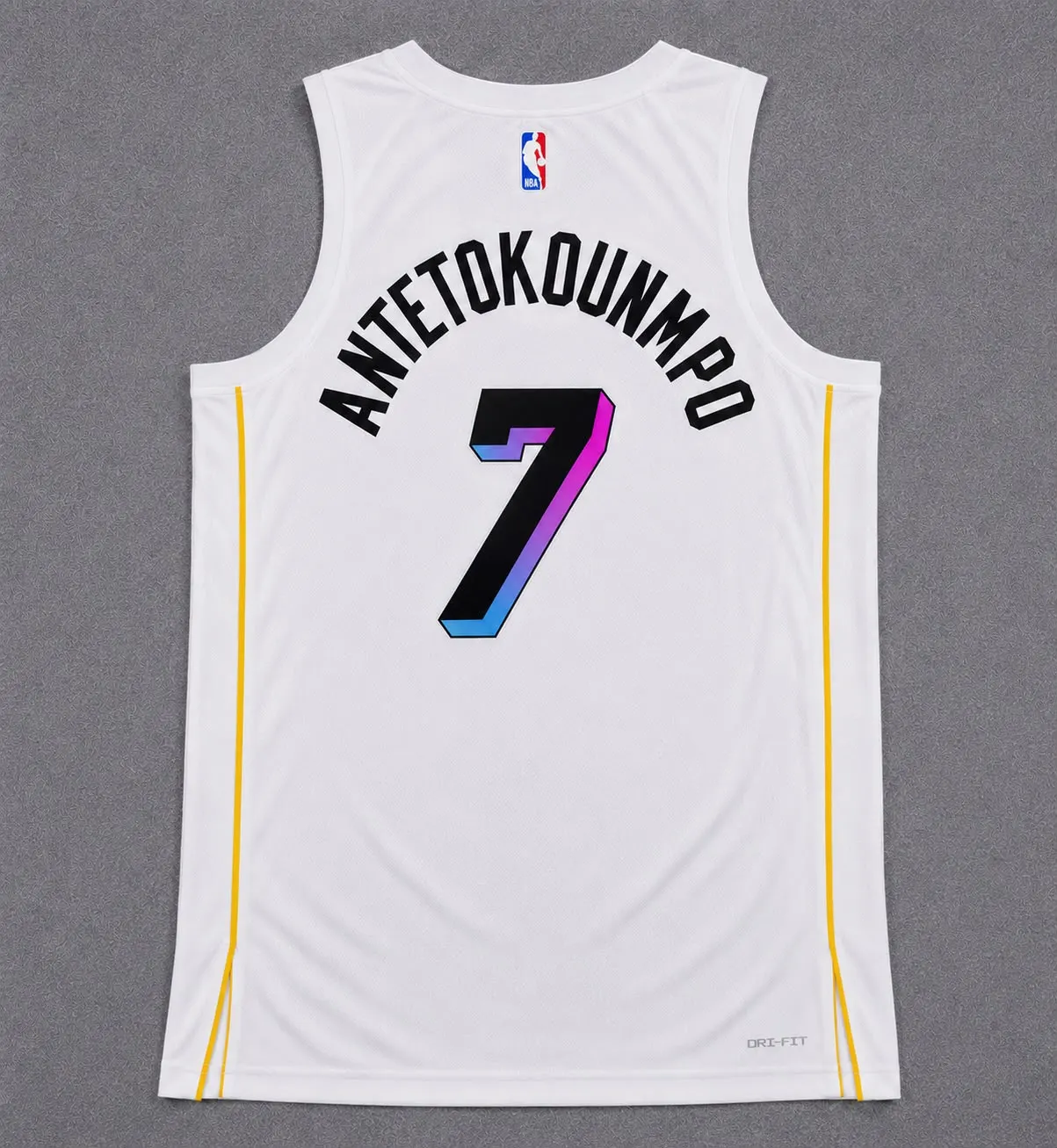 MIAMI HEAT GIANNIS ANTETOKOUNMPO WHITE JERSEY