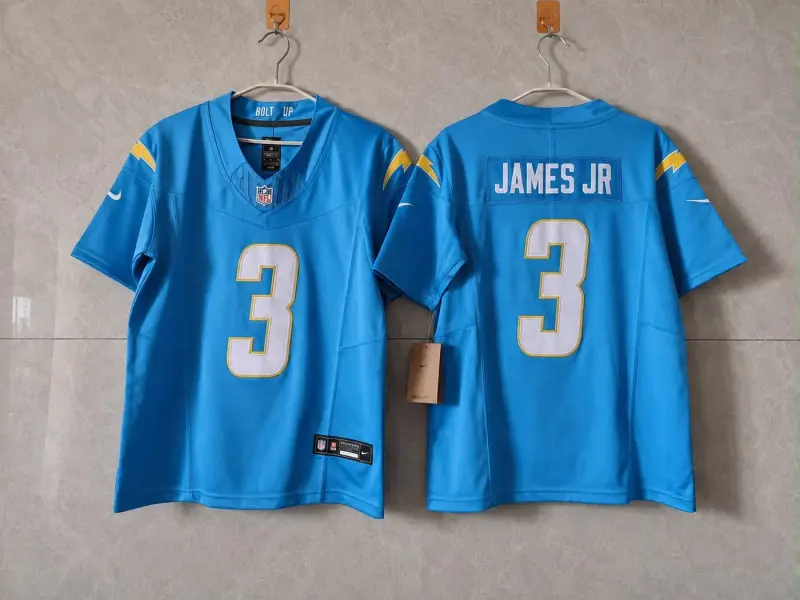 LOS ANGELES CHARGERS DERWIN JAMES JR BABY BLUE JERSEY