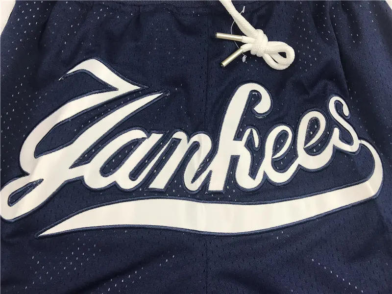 NEW YORK YANKEES BLUE AND GREY SHORTS