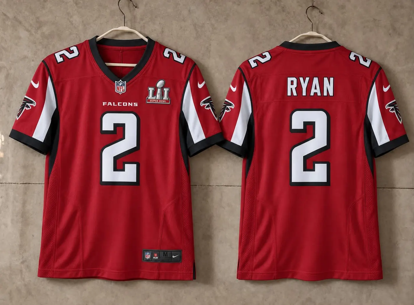 ATLANTA FALCONS MATT RYAN SUPER BOWL RED JERSEY