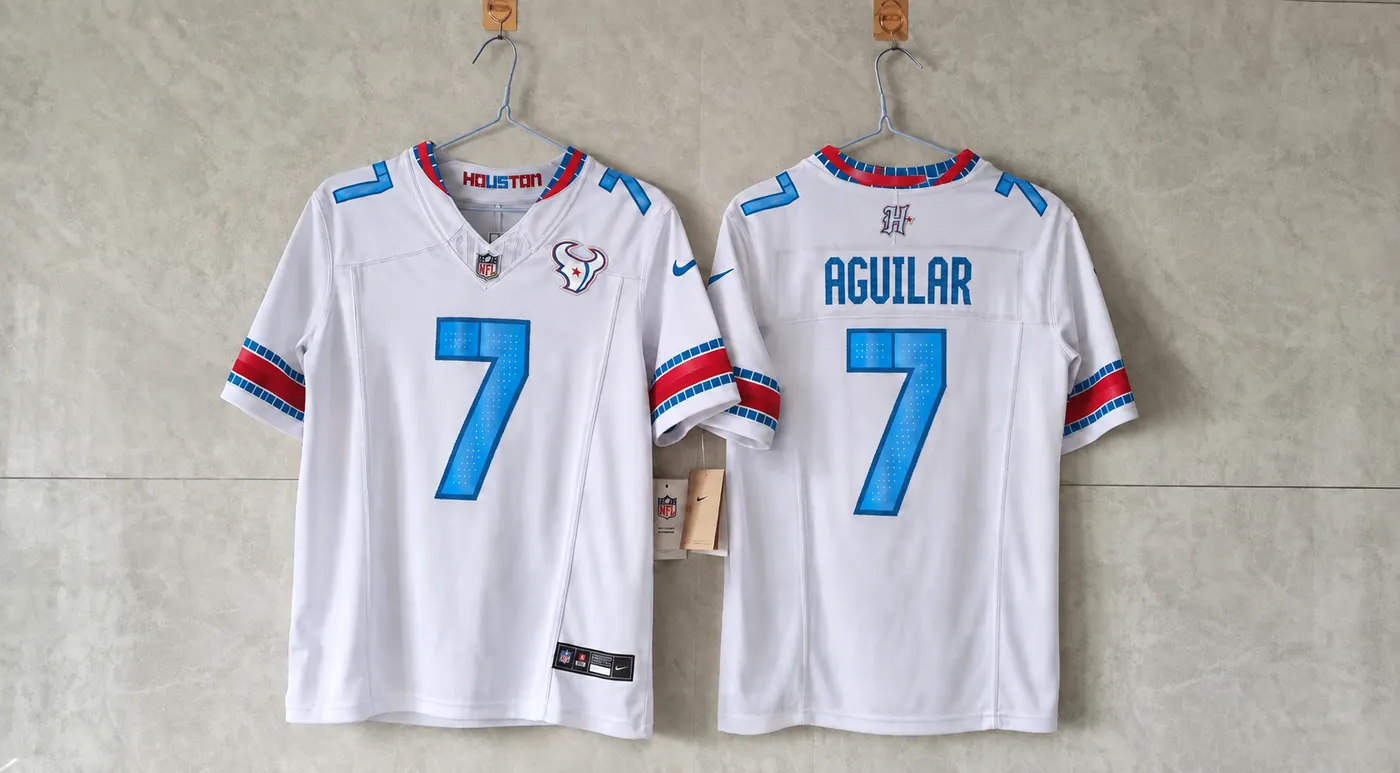 HOUSTON TEXANS AGUILAR CUSTOM RIVAL JERSEY 7