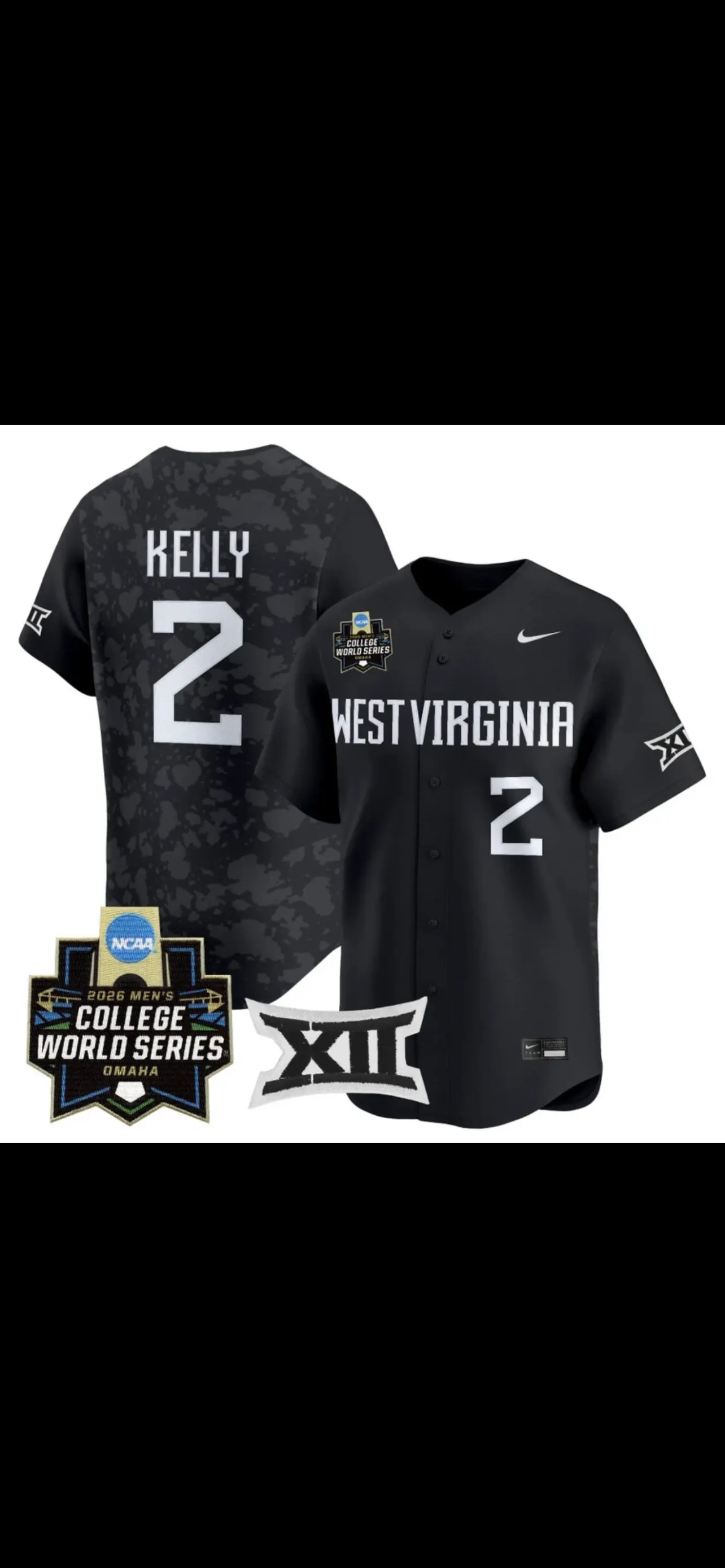West Virginia baseball jersey custom