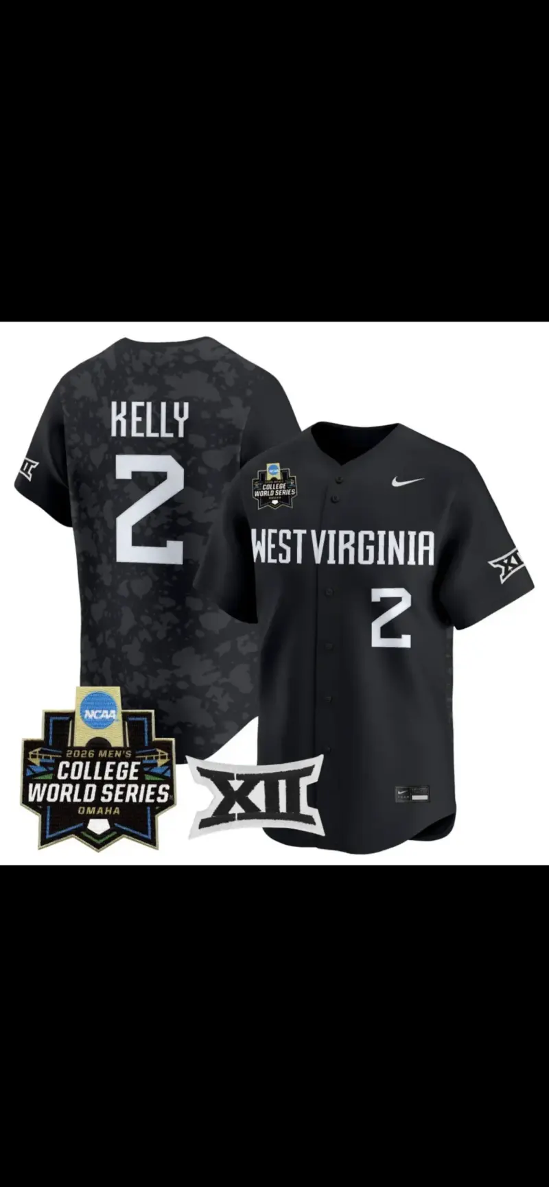 West Virginia baseball jersey custom