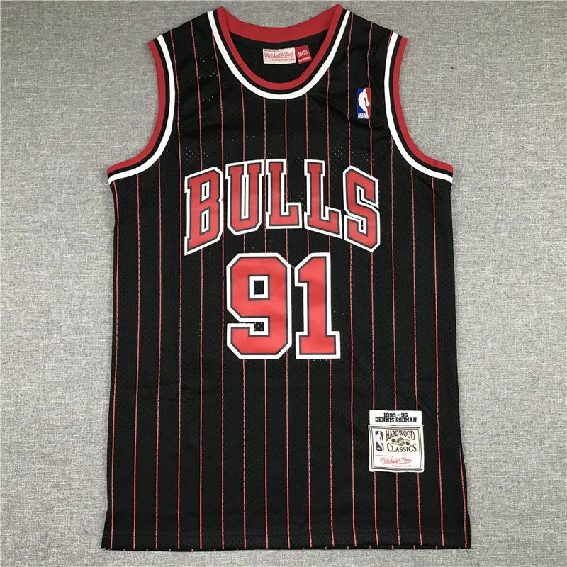CHICAGO BULLS DENNIS RODMAN RED RETRO JERSEY