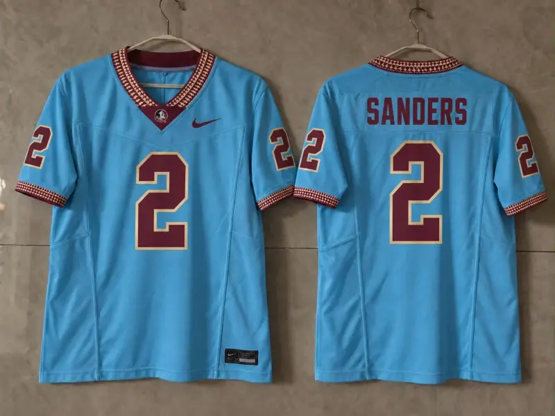 FSU SEMINOLES DEION SANDERS BLUE JERSEY