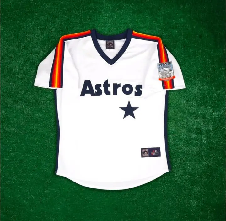 Houston Astros Ken Caminiti White Vintage Jersey