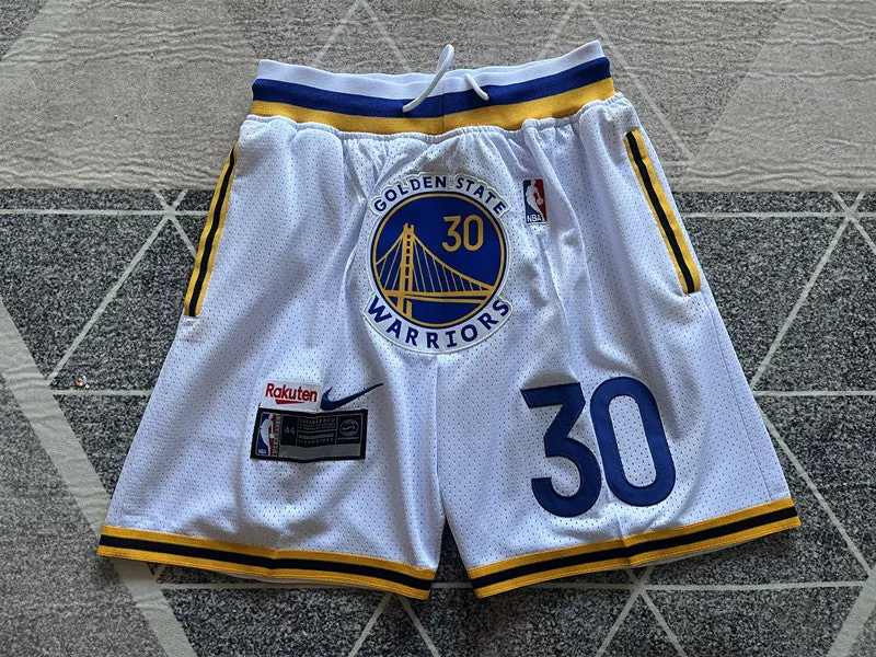 GOLDEN STATE WARRIORS STEPHEN CURRY WHITE SHORTS