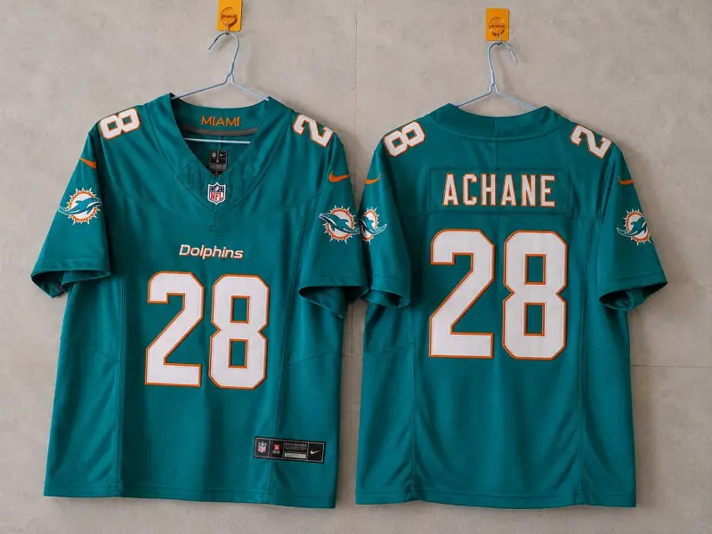 Miami Dolphins De'Von Achane Blue Jersey