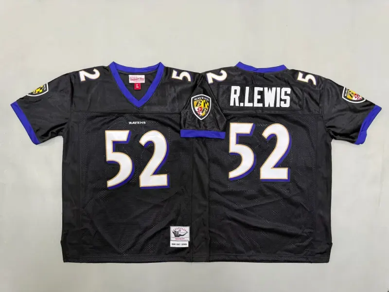 BALTIMORE RAVENS RAY LEWIS BLACK VINTAGE JERSEY