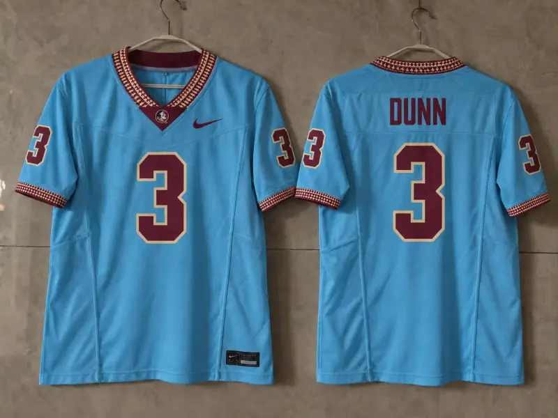 FSU SEMINOLES WARRICK DUNN BLUE JERSEY