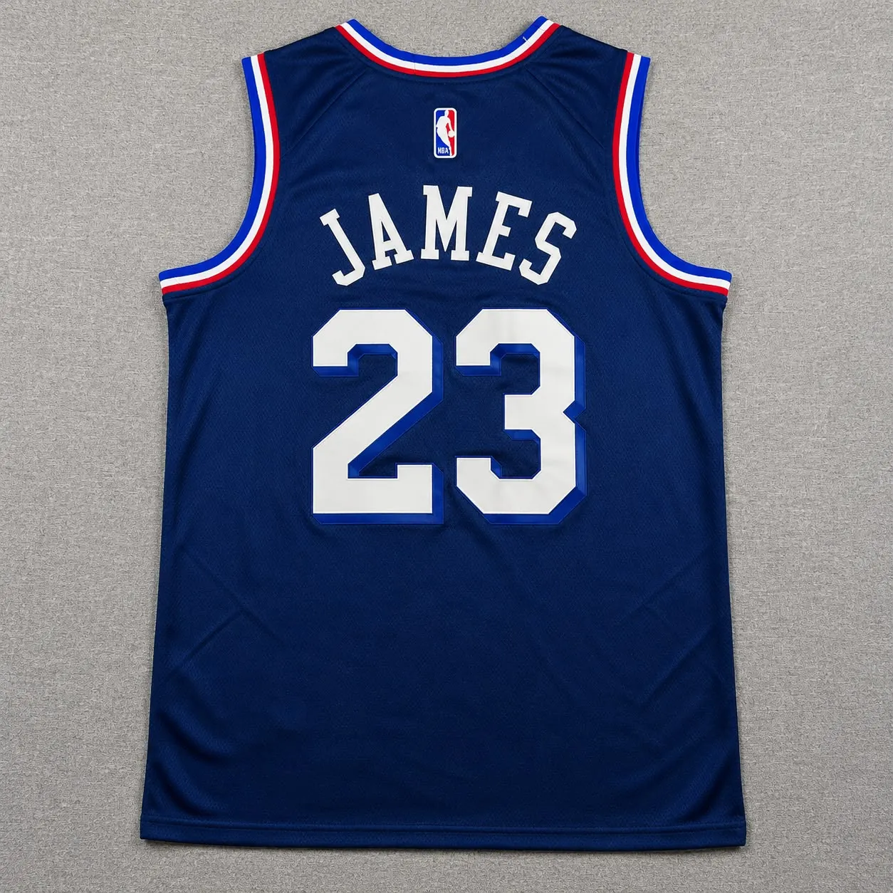 PHILADELPHIA 76ERS LEBRON JAMES BLUE JERSEY