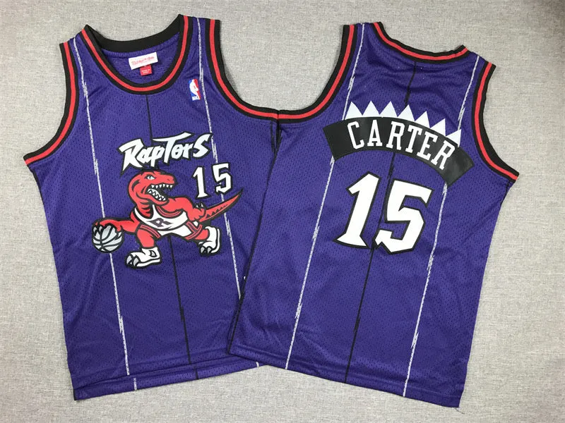 TORONTO RAPTORS VINCE CARTER PURPLE VINTAGE JERSEY