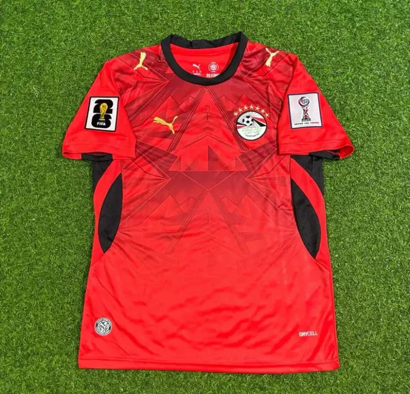 2026 WORLD CUP OMAR MARMOUSH TEAM EGYPT RED JERSEY