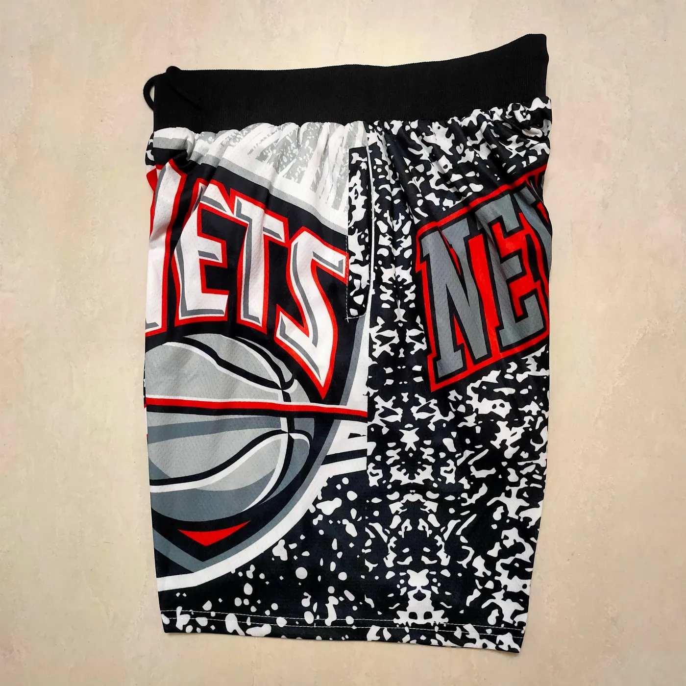 NEW JERSEY NETS BLACK SHORTS
