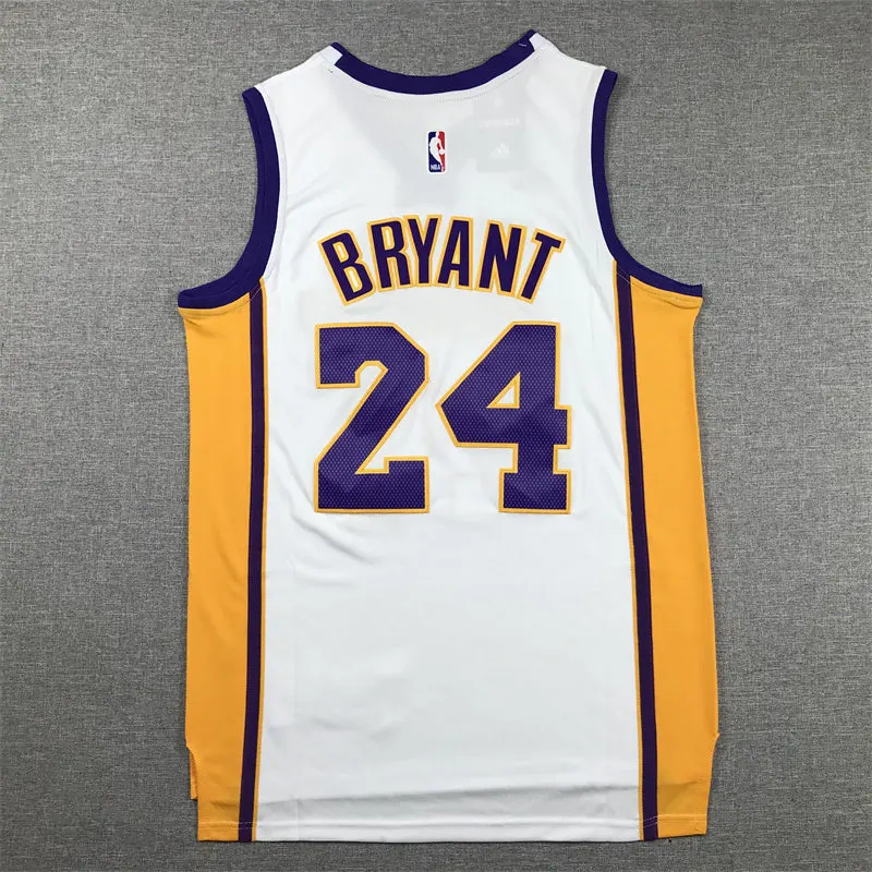 LOS ANGELES LAKERS KOBE BRYANT WHITE JERSEY