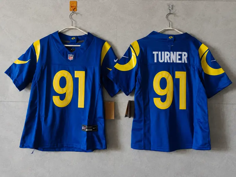 LOS ANGELES RAMS KOBIE TURNER BLUE JERSEY