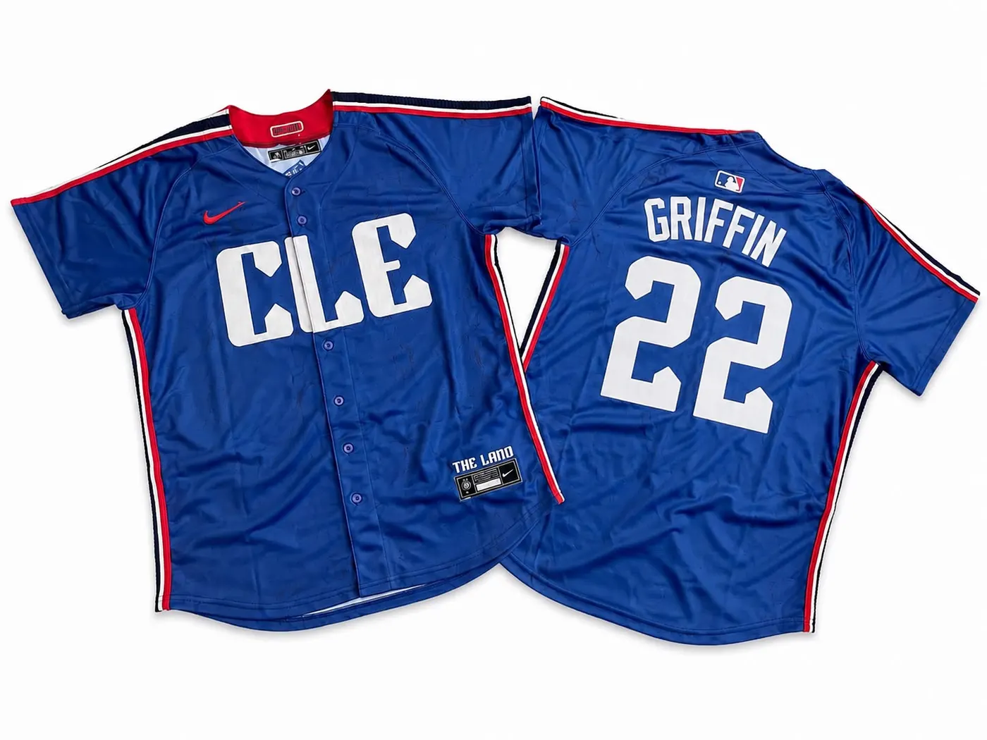 CLEVELAND GUARDIANS FOSTER GRIFFIN BLUE JERSEY