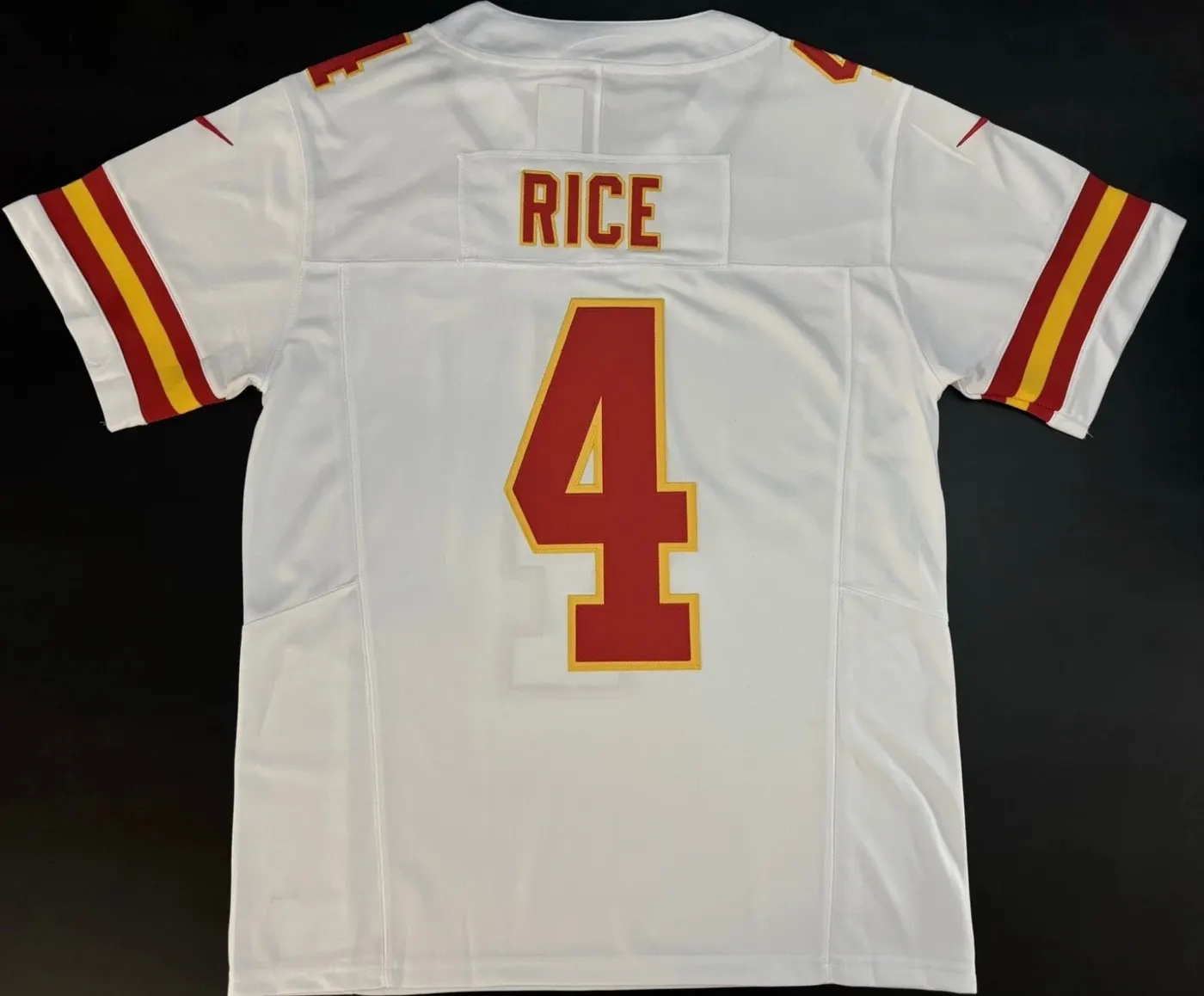 KANSAS CITY CHIEFS RASHEE RICE WHITE JERSEY