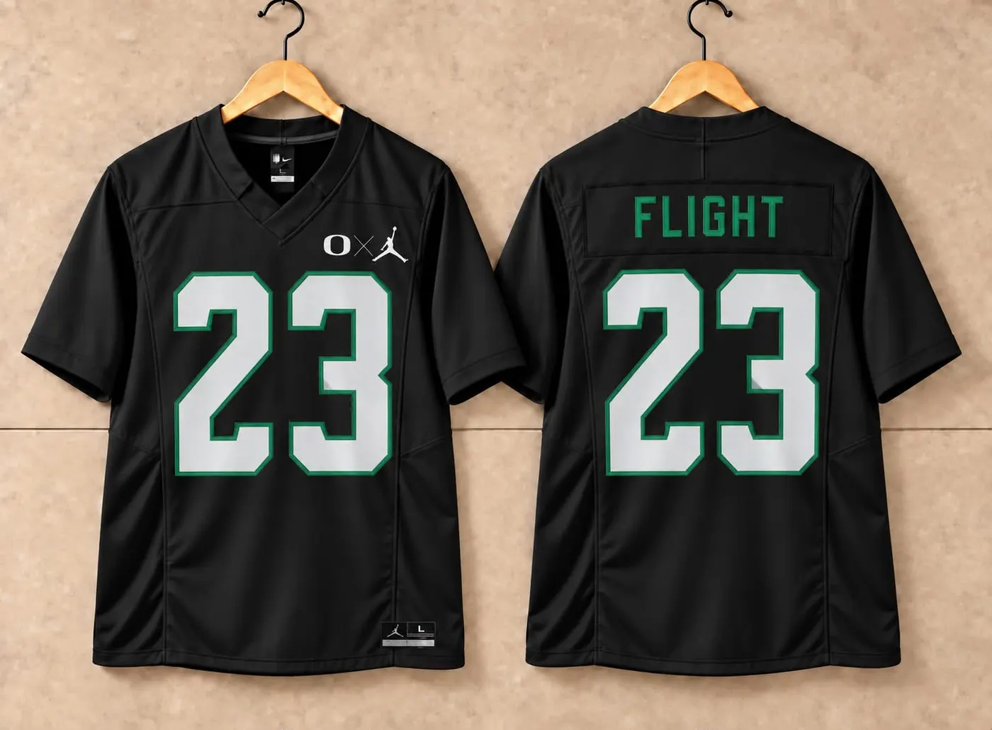 OREGON DUCKS BLACK JERSEY AIR FLIGHT