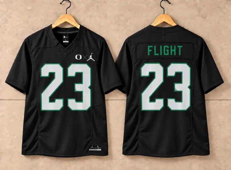 OREGON DUCKS BLACK JERSEY AIR FLIGHT