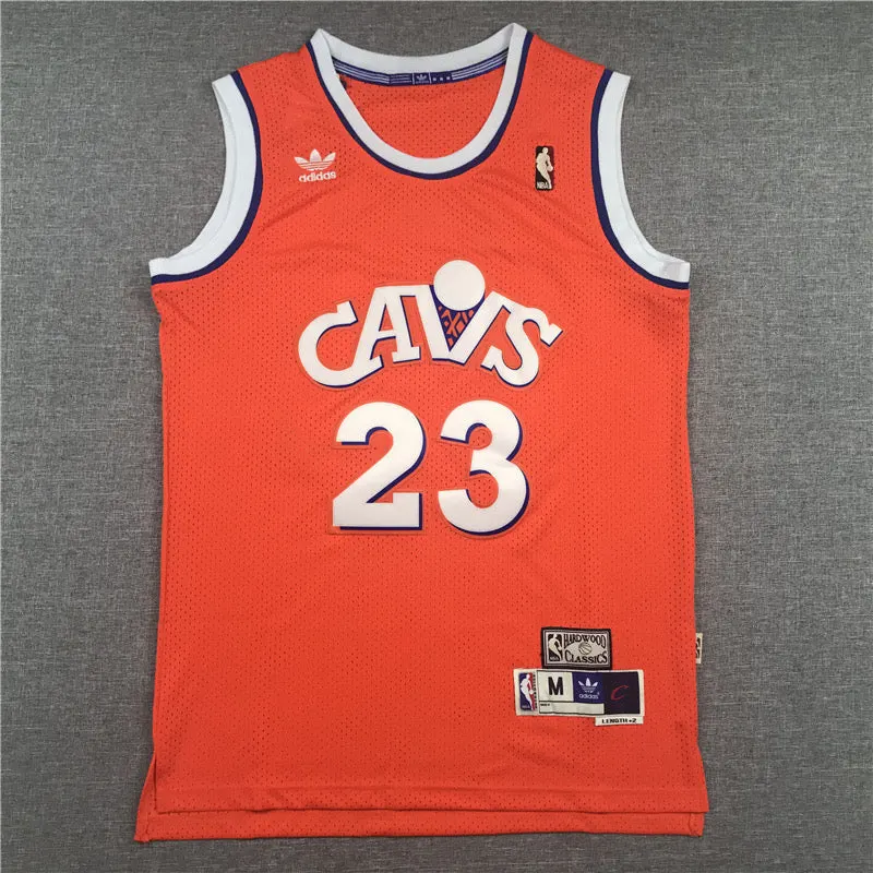 CLEVELAND CAVALIERS LEBRON JAMES ORANGE VINTAGE JERSEY
