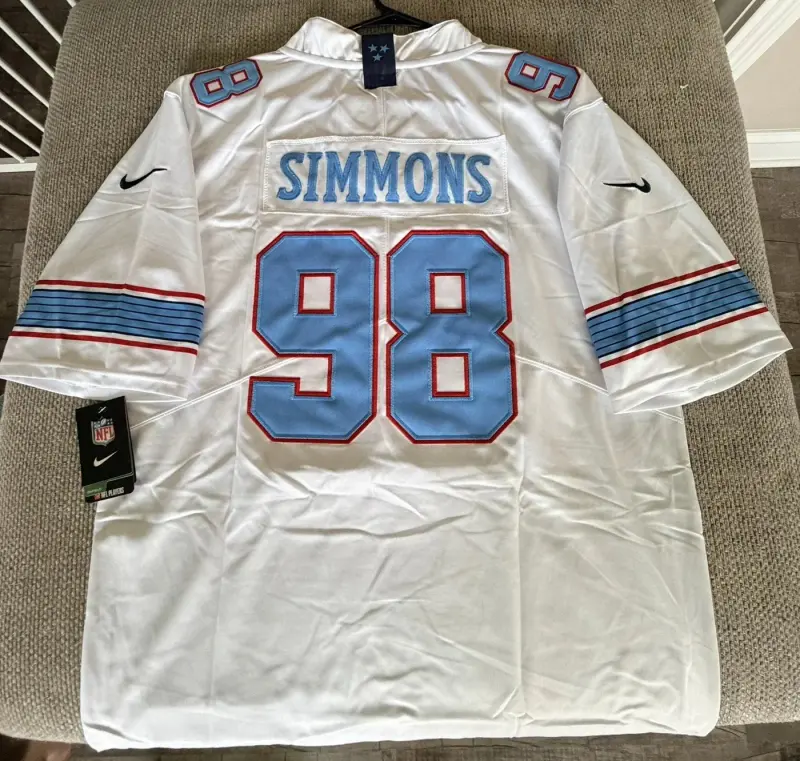 Tennessee Titans Jeffrey Simmons White Jersey