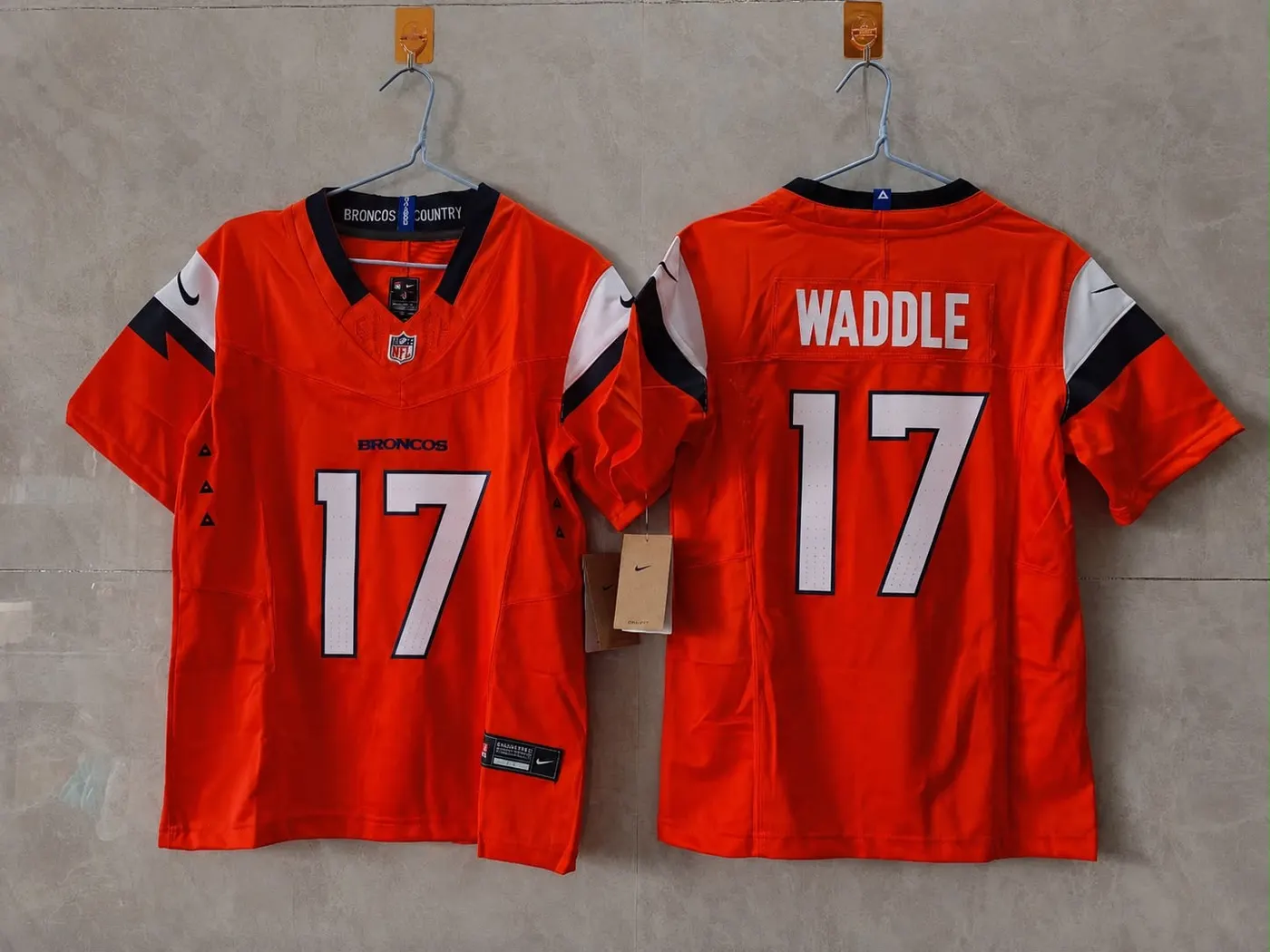 Jaylen Waddle Orange Denver Broncos Jersey