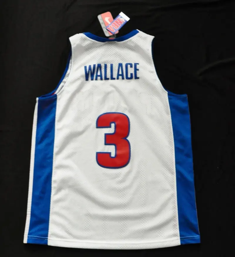 Detroit Pistons Ben Wallace White Jersey