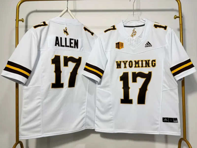 WYOMING COWBOYS JOSH ALLEN WHITE JERSEY