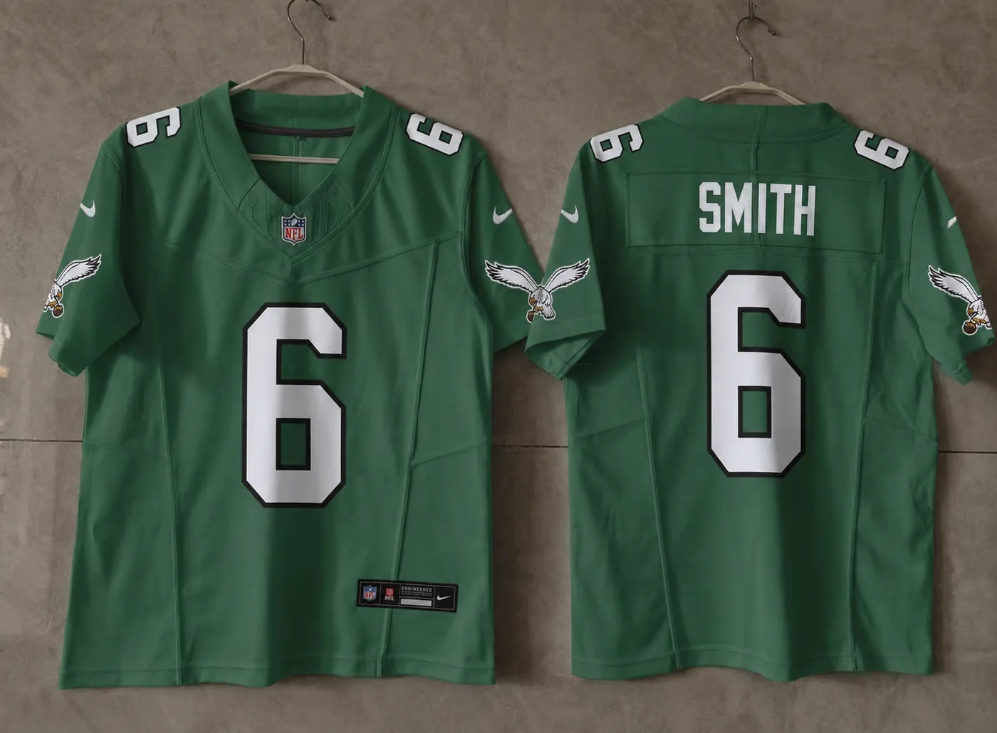 PHILADELPHIA EAGLES DEVONTA SMITH KELLY GREEN JERSEY