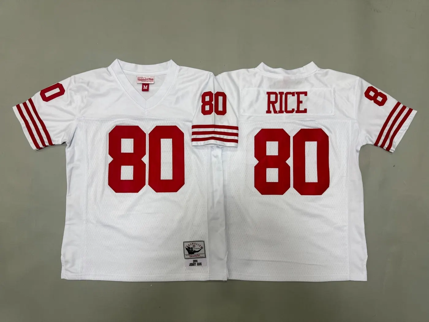 SAN FRANCISCO 49ERS JERRY RICE WHITE VINTAGE JERSEY