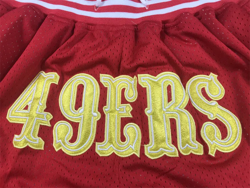 SAN FRANCISCO 49ERS RED SHORTS