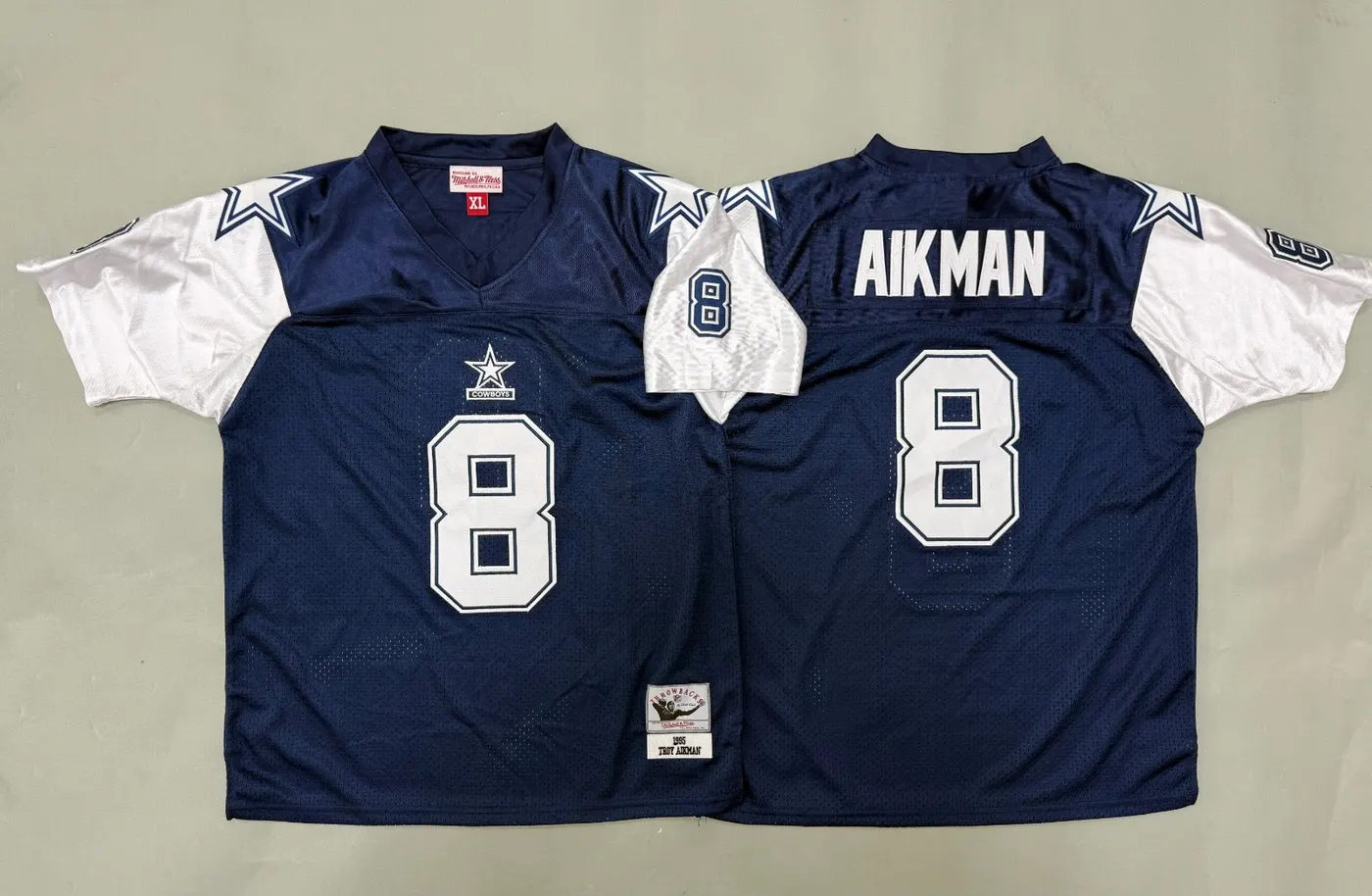 DALLAS COWBOYS TROY AIKMAN BLUE VINTAGE JERSEY