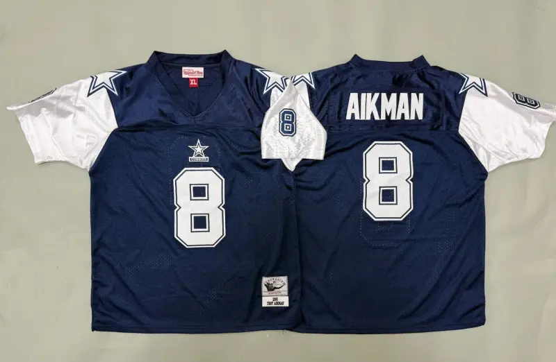 DALLAS COWBOYS TROY AIKMAN BLUE VINTAGE JERSEY
