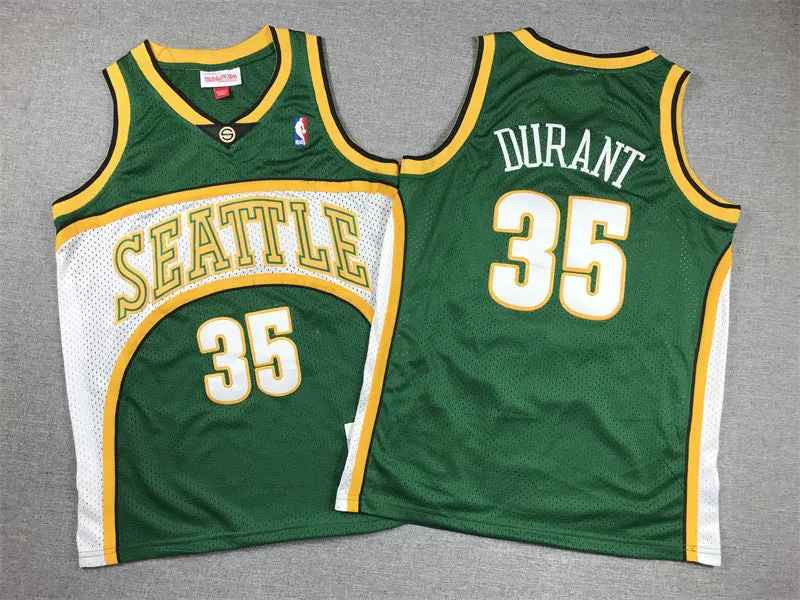 SEATTLE SUPERSONICS KEVIN DURANT GREEN JERSEY