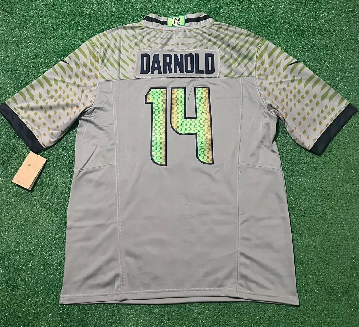 Seattle Seahawks Sam Donald gray jersey