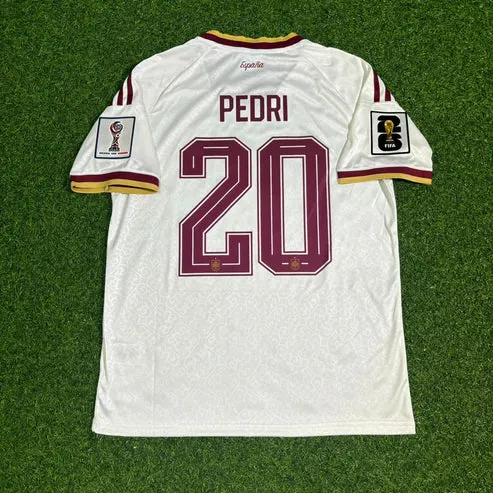 2026 WORLD CUP PEDRI TEAM SPAIN WHITE JERSEY
