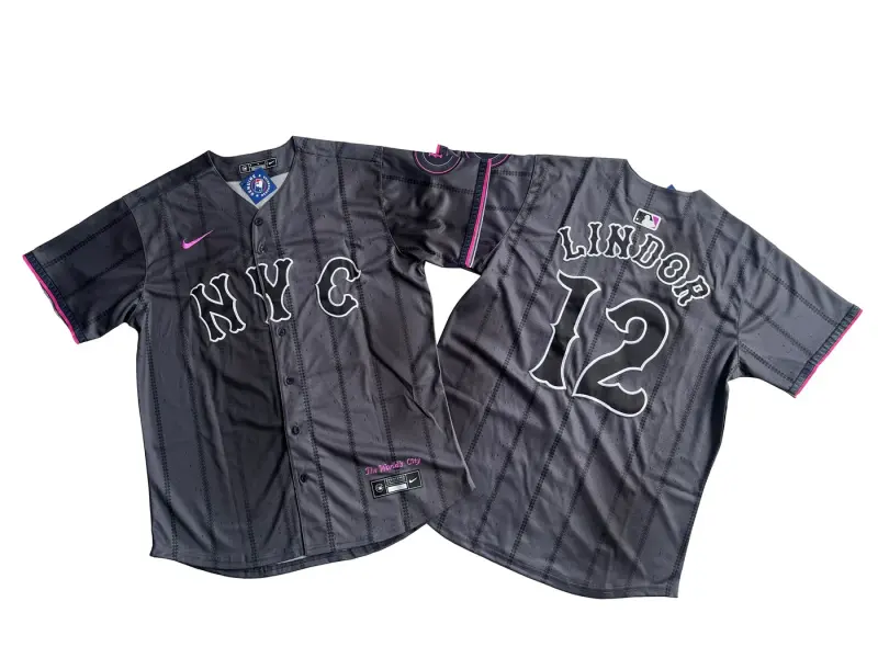 NEW YORK METS FRANCISCO LINDOR BLACK JERSEY