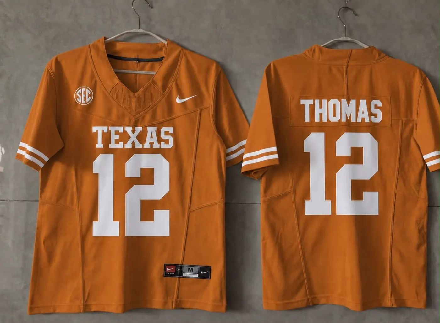TEXAS LONGHORNS EARL THOMAS ORANGE JERSEY