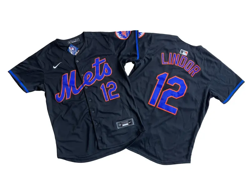 NEW YORK METS FRANCISCO LINDOR BLACK JERSEY