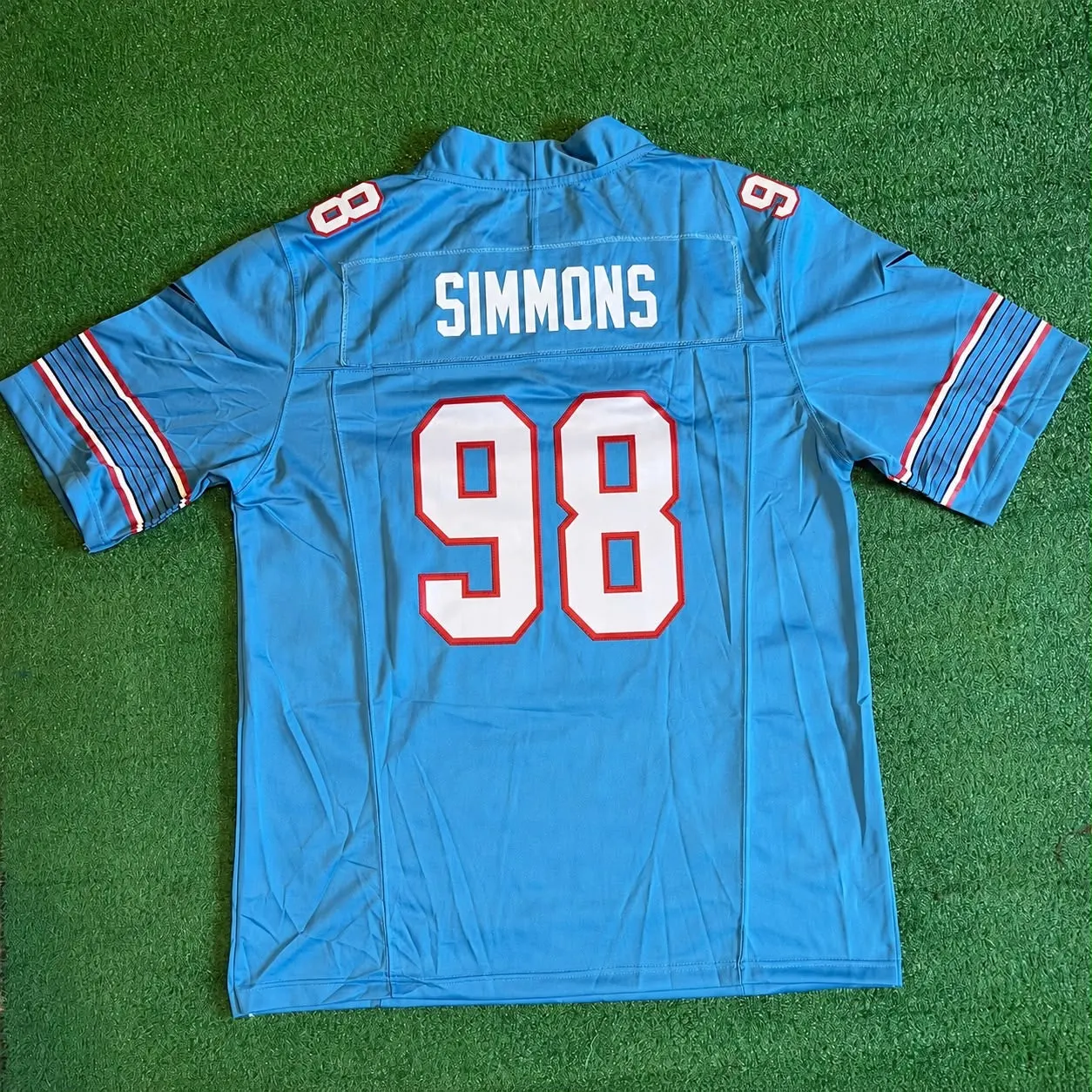 TENNESSEE TITANS JEFFREY SIMMONS BLUE JERSEY