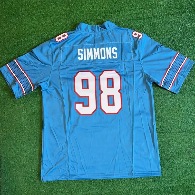 TENNESSEE TITANS JEFFREY SIMMONS BLUE JERSEY