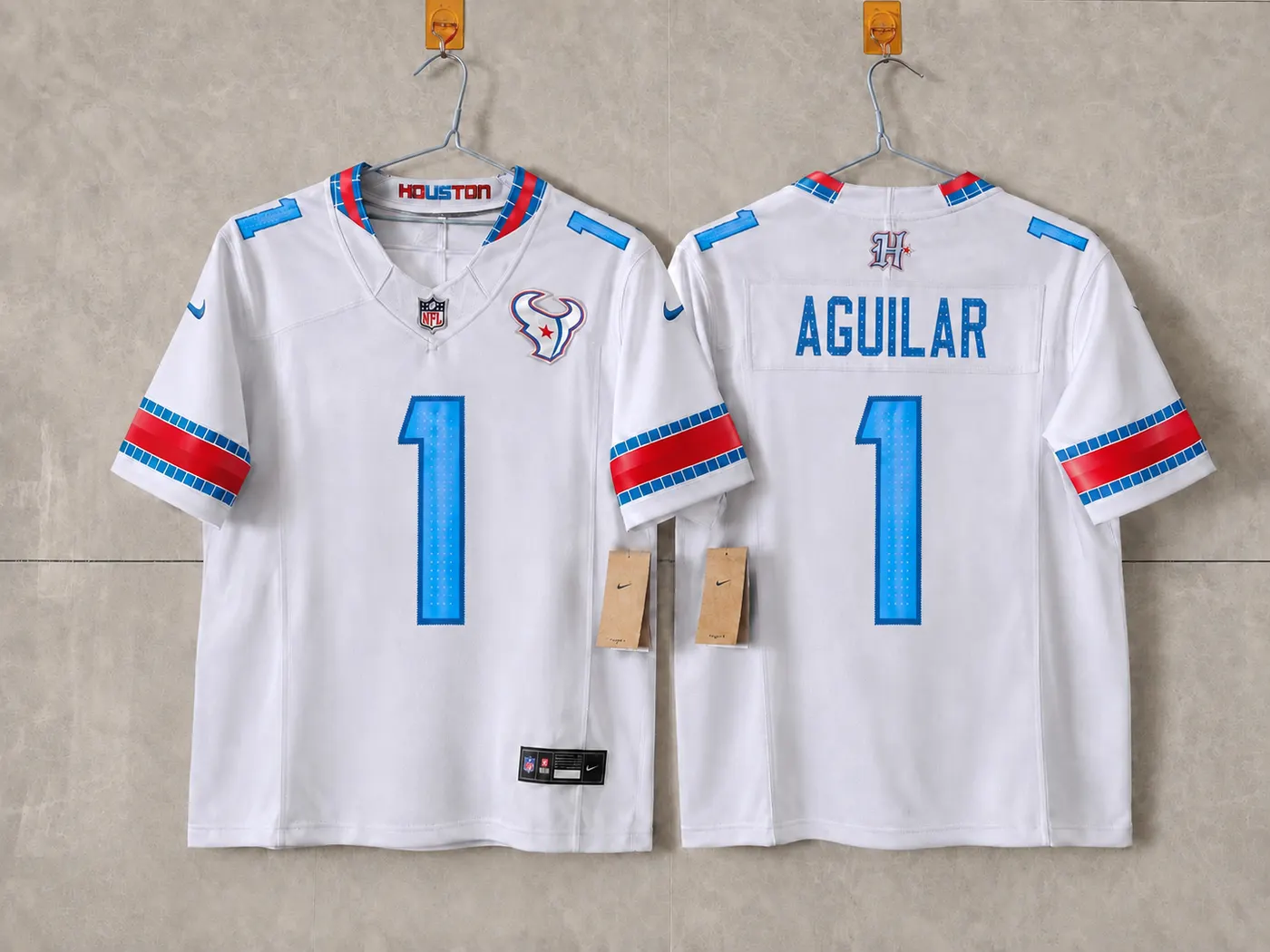 HOUSTON TEXANS AGUILAR CUSTOM RIVAL JERSEY 1