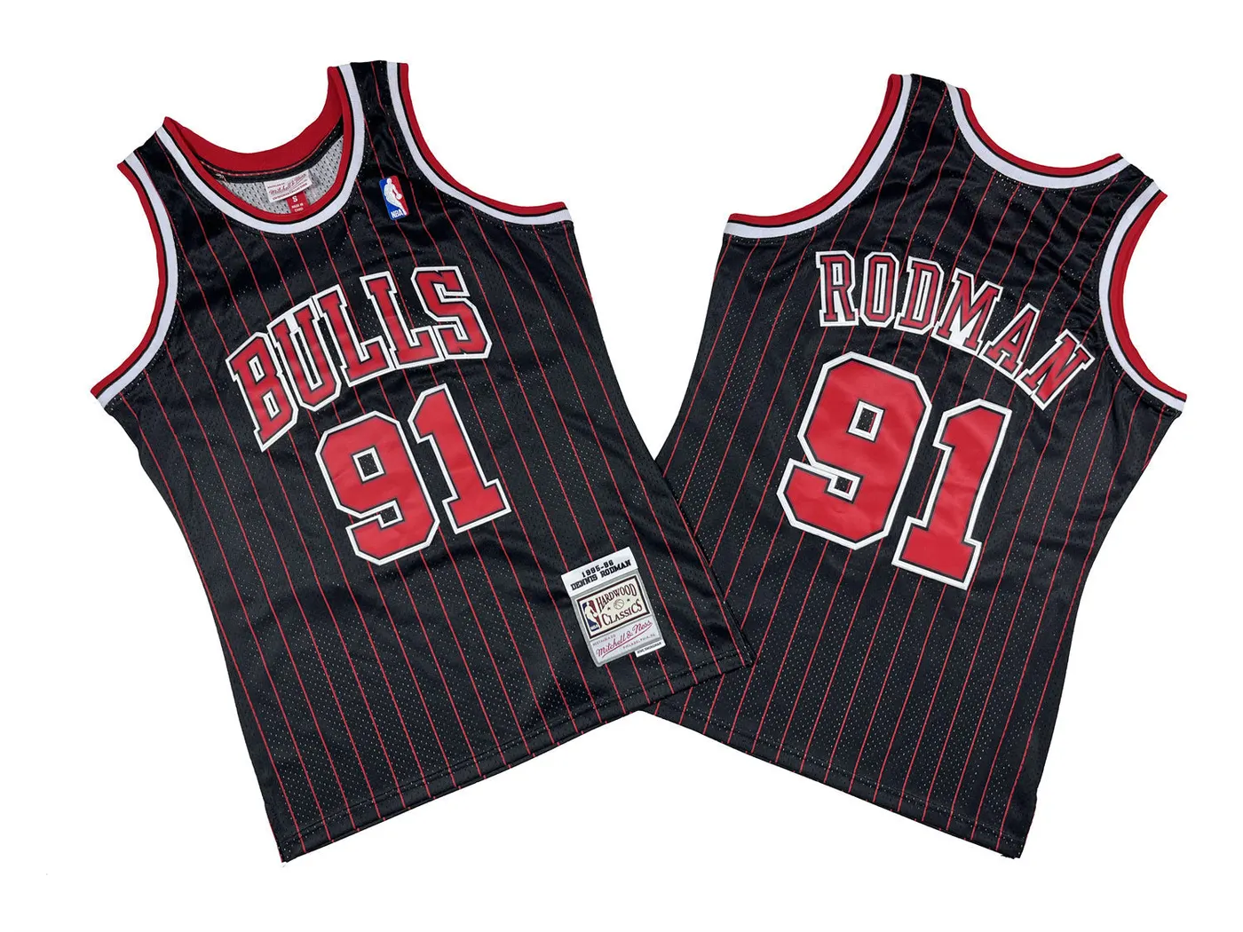 CHICAGO BULLS DENNIS RODMAN BLACK VINTAGE JERSEY