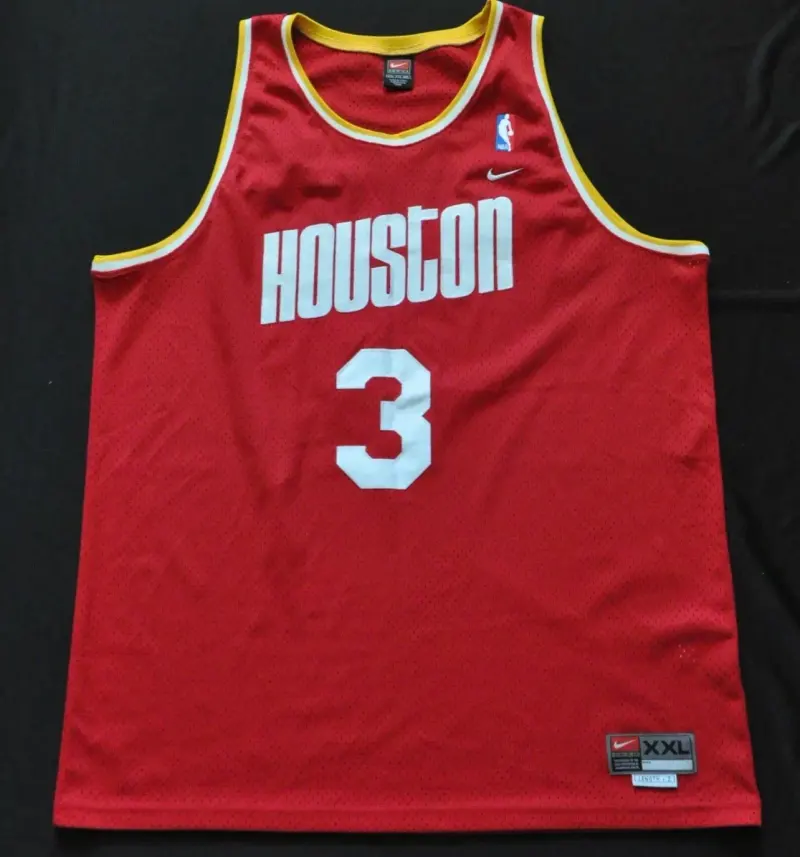 HOUSTON ROCKETS STEVE FRANCIS RED VINTAGE JERSEY