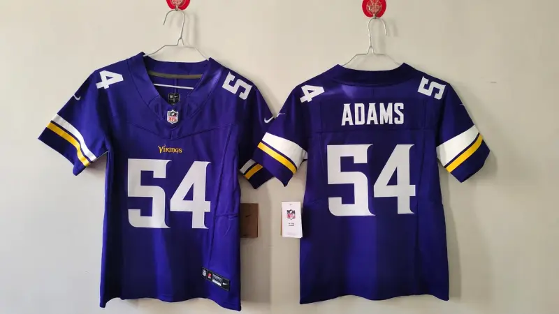MINNESOTA VIKINGS JAMAL ADAMS PURPLE JERSEY