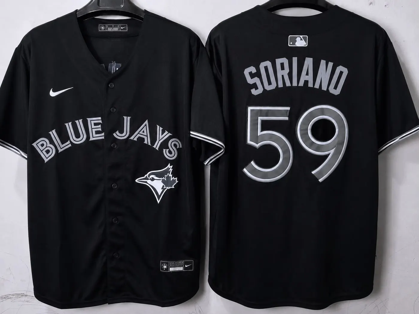 TORONTO BLUE JAYS JOSE SORIANO BLACK JERSEY
